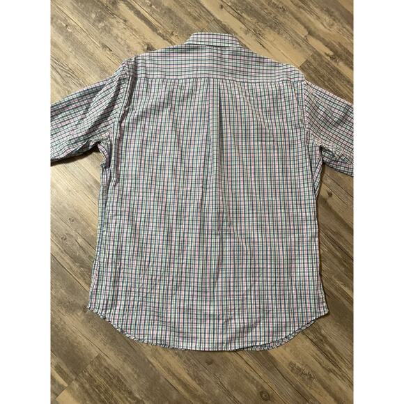 Peter Millar Summer Comfort XL Blue Pink Check Long Sleeve Button Up Shirt - Picture 5 of 8